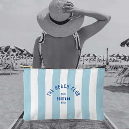 Das Beach Club Wappen Blue Cabana Strip Zubehörtasche