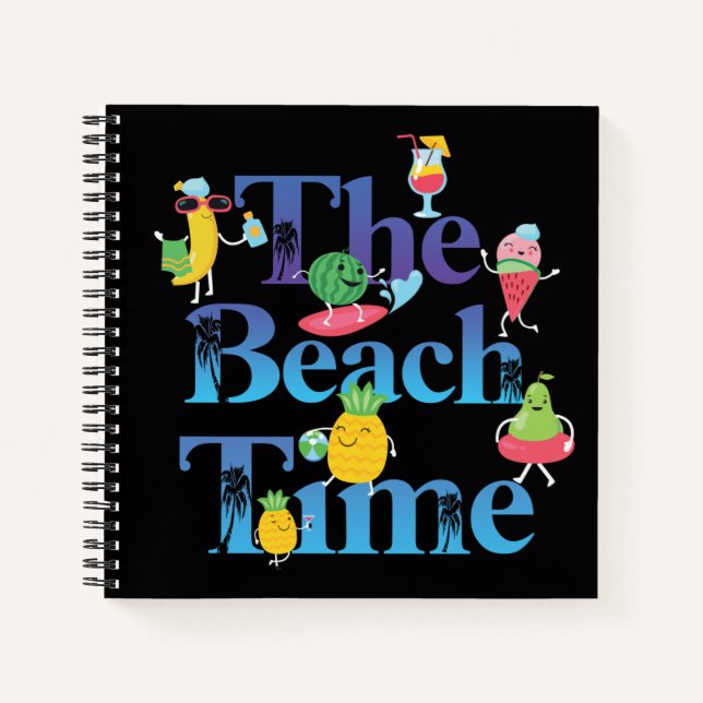 Das Beach Time Notebook Notizbuch (Vorderseite)