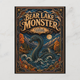 Das Bear Lake Monster Utah Popcut Legenden Postkarte
