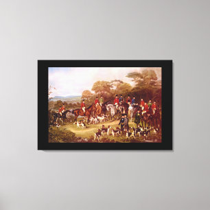 Das Bedecken Hunt', J. Maiden_Engravings Leinwanddruck