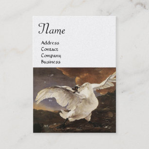 Das bedrohte Swan-Monogramm, Weißpearenpapier Visitenkarte