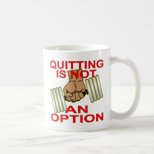 Das Beendigen ist nicht ein Wahl Sgl Dumbbell Kaffeetasse