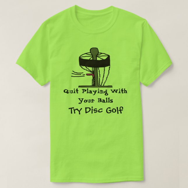 Das beendigte Spielen mit Bällen versuchen T-Shirt (Design vorne)