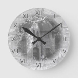 "Das Beförderungshaus Runde Wanduhr