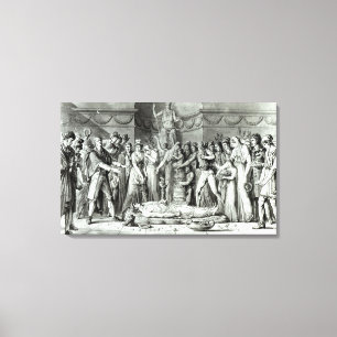 Das Begräbnis von Jean Paul Marat Leinwanddruck