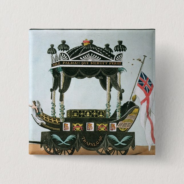 Das Begräbnis von Lord Nelson am 9. Januar 1806 Button (Vorderseite)