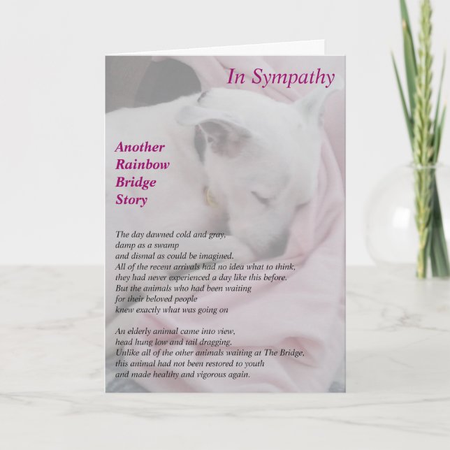 Das Beileids-Karte des Retters Karte (Vorderseite)