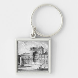 Das belvedere-Gericht in Vatikan Rom Schlüsselanhänger
