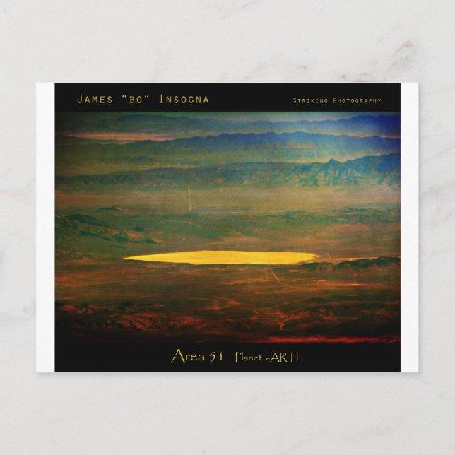 das berüchtigte Gebiet 51 Postkarte (Vorderseite)