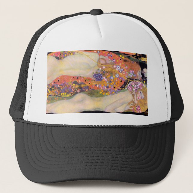 Das berühmte Bild von Gustav Klimt mit Wasserläufe Truckerkappe (Vorderseite)