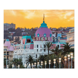 Das berühmte Luxushotel Negresco in Nizza Fotodruck