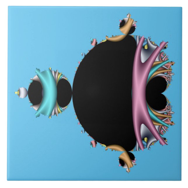 Das berühmte Mandelbrot-Set Fliese (Vorderseite)