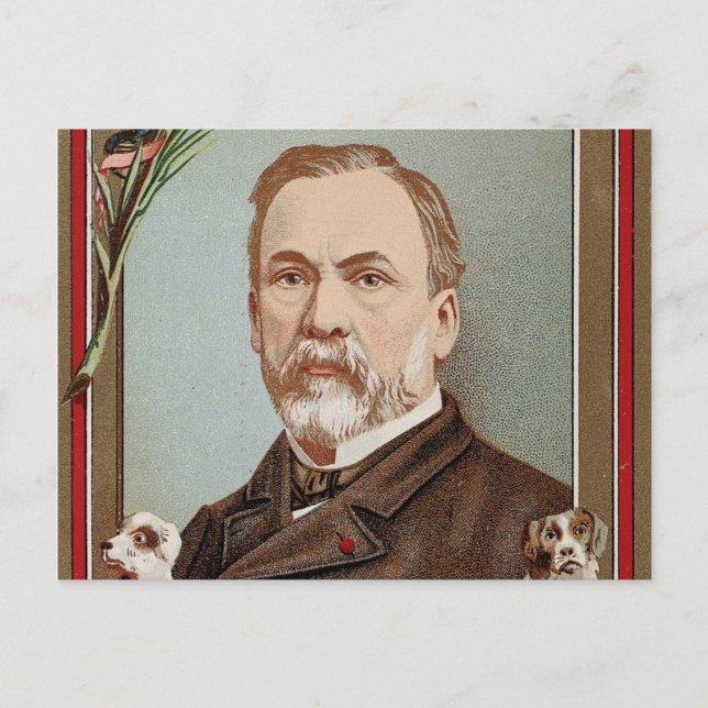 Das berühmte Portrait Louis Pasteur Postkarte (Vorderseite)
