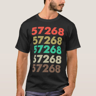 Das besagt 57268 Retro Zip-Code Zipcode 57268 T-Shirt