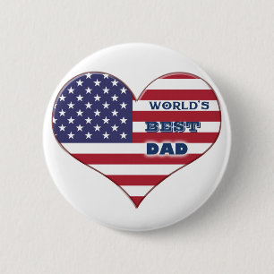 Das beste amerikanische Flaggenherz der Welt für V Button