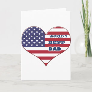 Das beste amerikanische Flaggenherz der Welt für V Karte