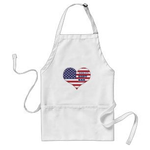 Das beste amerikanische Flaggenherz der Welt für V Schürze