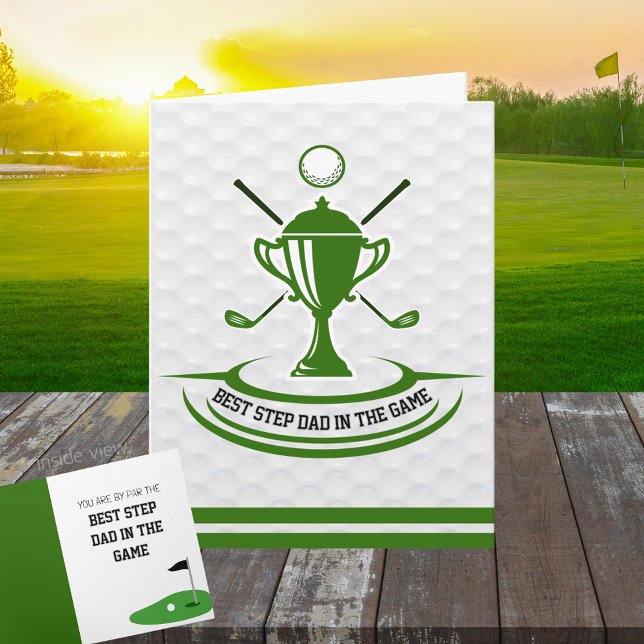 Das Beste an einem Personalisierten Golfspiel Karte (Golf Best by Par Best in the Game Folding Gift Greeting Card for Him or Her)