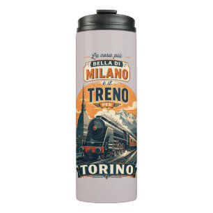 Das Beste an Mailand ist der Zug nach Turin Thermosbecher