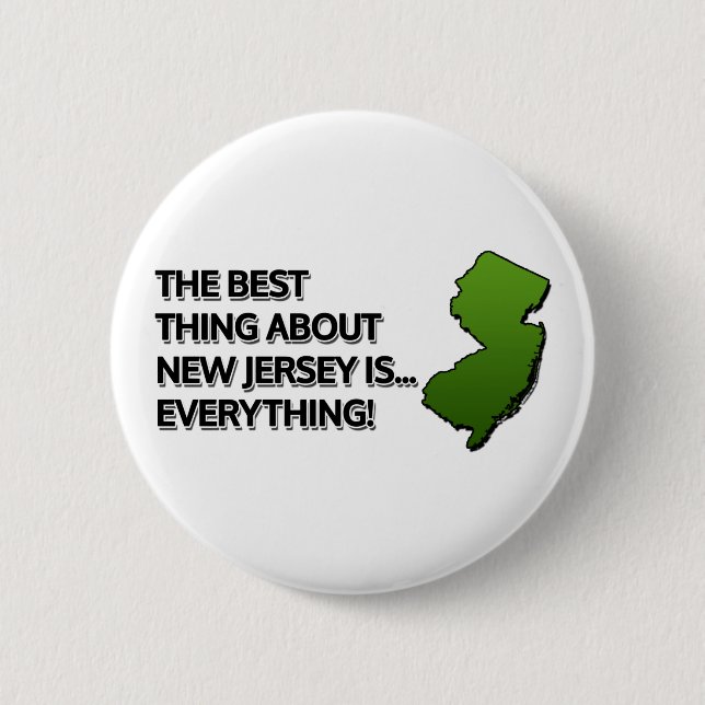 Das Beste an New Jersey ist... Alles! Button (Vorderseite)