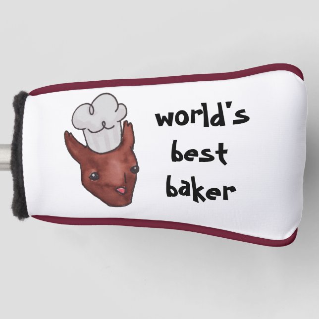Das beste Bäckereihörnchen der Welt Golf Headcover (Vorderseite)