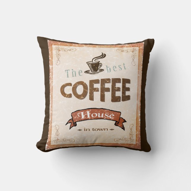 Das beste Café Kissen (Vorderseite)