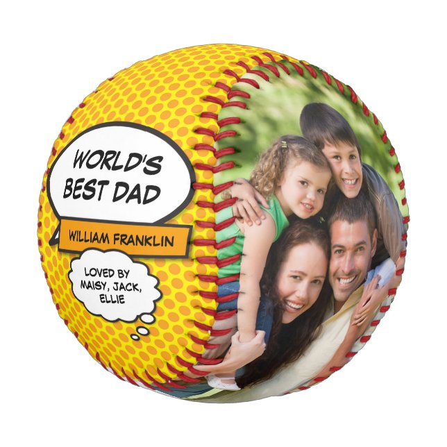 Das beste Coole Comic-Foto der Welt für  Vater Baseball (Schrägansicht)