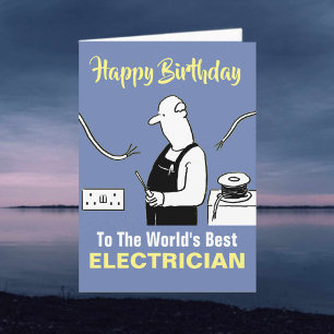 Das beste elektrische Glück des Wortes zum Geburts Karte