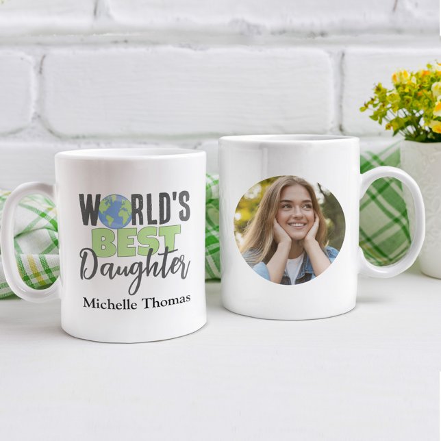 Das beste Foto der niedlichen Welt Kaffeetasse (World's Best Daughter Photo Mug. )