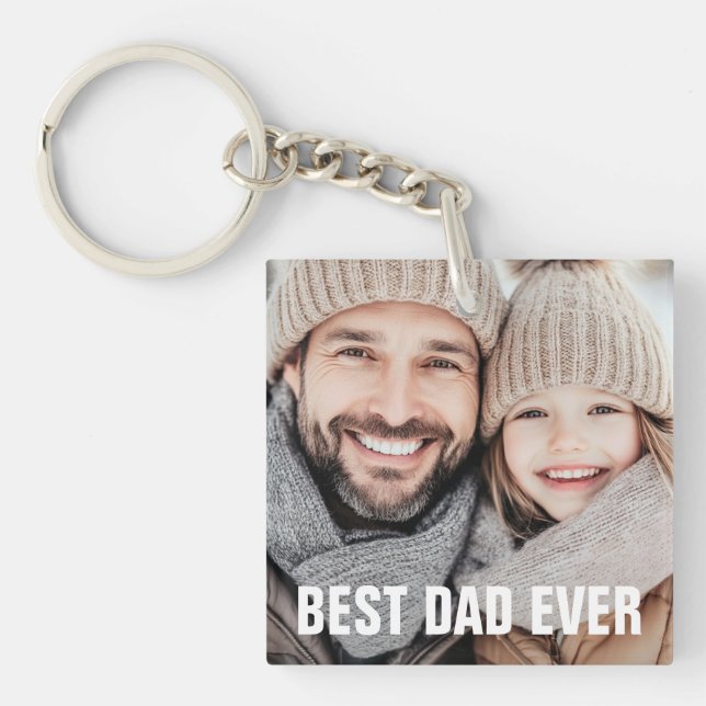 Das beste Foto für Vater Schlüsselanhänger (Vorderseite)