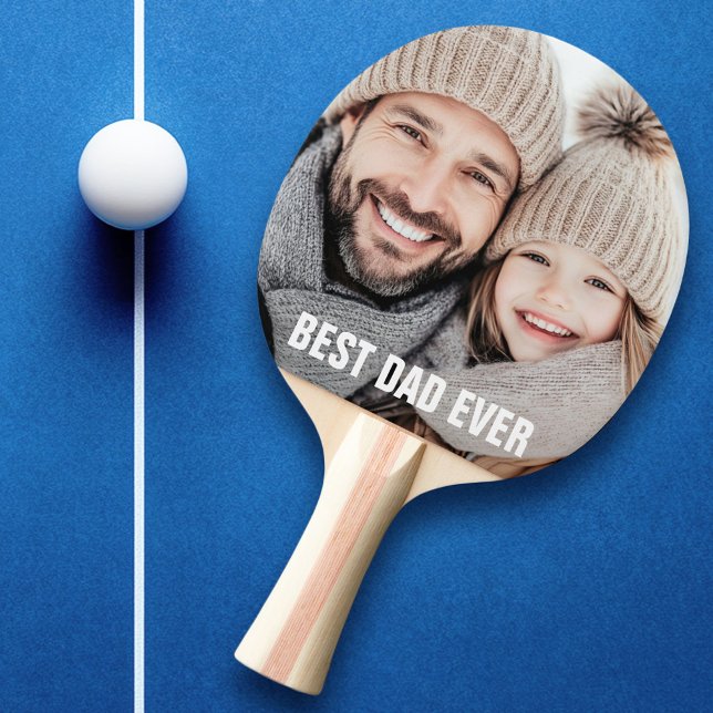 Das beste Foto für Vater Tischtennis Schläger (Best dad ever father's day photo ping pong paddle)