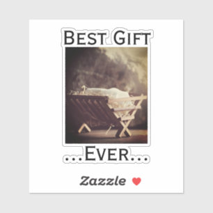 Das beste Geschenk aller Zeiten Weihnachtsbaby in  Aufkleber
