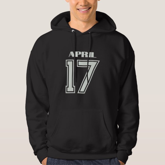 Das beste Geschenk für den 17. April Hoodie (Vorderseite)