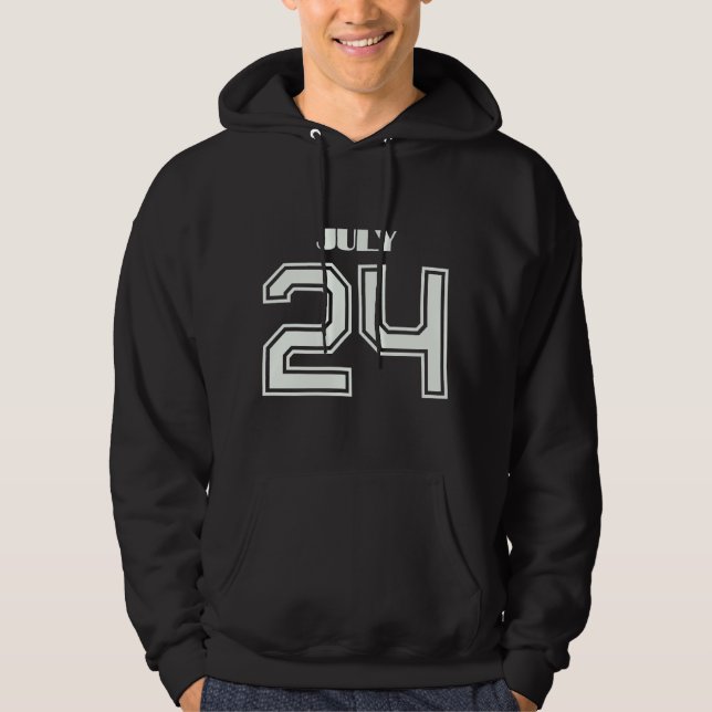 Das beste Geschenk für den 24. Juli Hoodie (Vorderseite)
