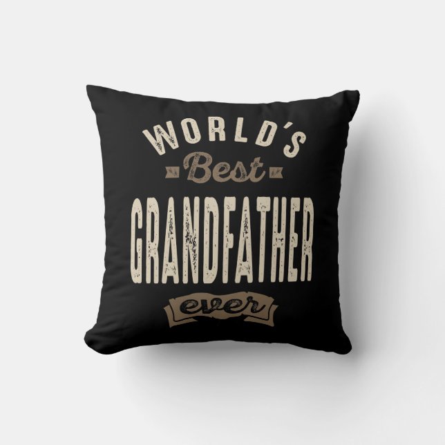 Das beste Geschenk für Großvater der Mens-Welt Kissen (Vorderseite)