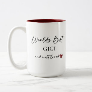 Das beste Gigi und das liebste Foto der Welt Zweifarbige Tasse