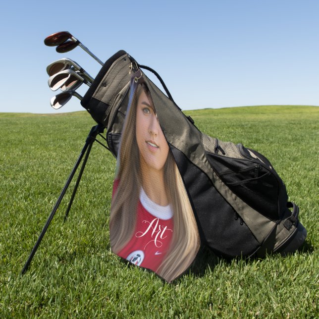 Das beste Girl of Art Golf Handtuch (Gras)