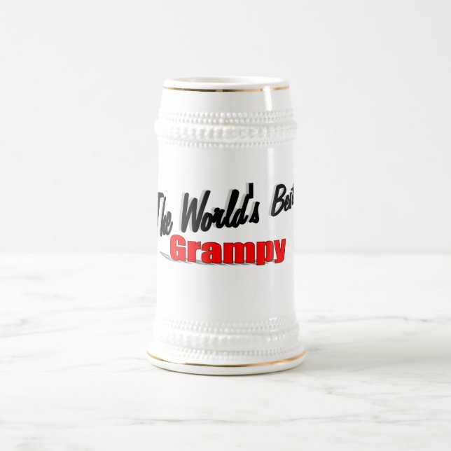 Das beste Grampy der Welt Bierglas (Mittel)
