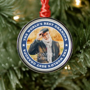 Das beste Grand Modern Star Custom Foto der Welt Ornament Aus Metall