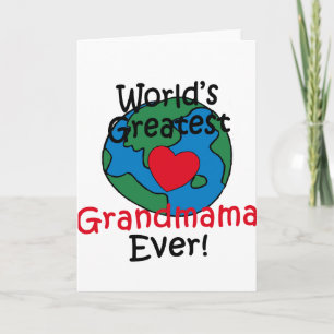 Das Beste Grandama-Herz der Welt Karte