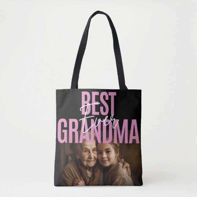 Das beste Grandma Custom Foto Geschenk der Welt Tasche (Vorderseite)