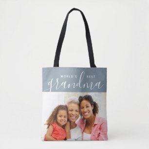 Das beste Grandma Custom Foto Geschenk der Welt Tasche