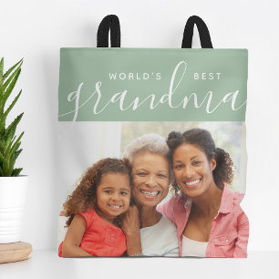 Das beste Grandma Custom Foto Geschenk der Welt Tasche