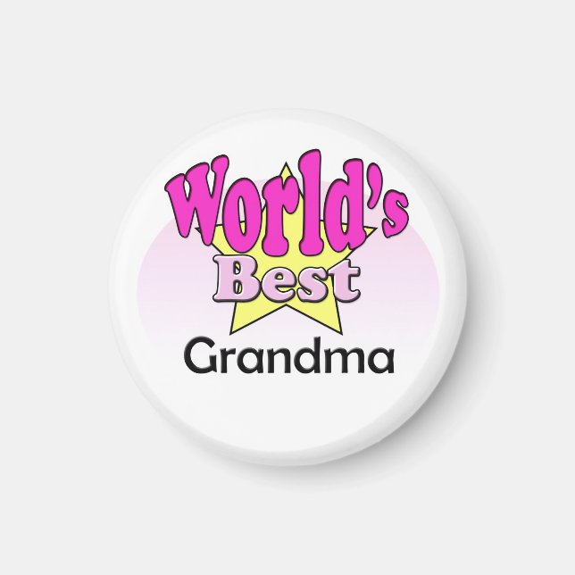 Das beste Grandma der Welt Magnet (Vorne)