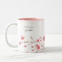 Das beste Grandma der Welt - Pastel und Blumen Per