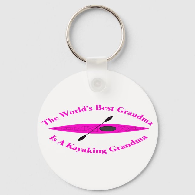 Das beste Grandma der Welt (pink) Schlüsselanhänger (Vorderseite)