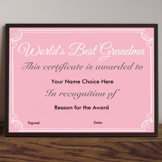 Das beste Grandma der Welt Poster (Von Creator hochgeladen)