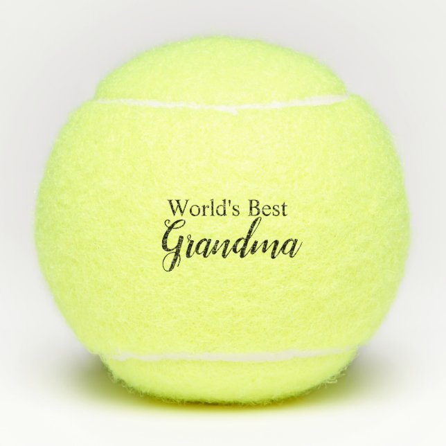 Das beste Grandma der Welt Tennisbälle (Vorderseite)