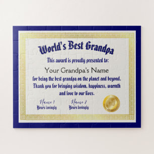Das beste Grandpa-Zertifikat der modernen Funny Wo
