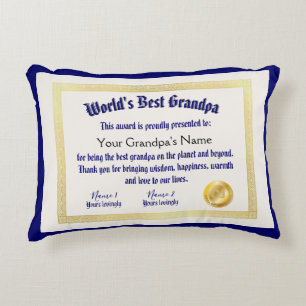 Das beste Grandpa-Zertifikat der modernen Funny Wo Dekokissen